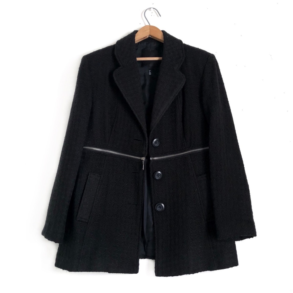 Mac & Jac Button Up Convertible Crop Jacket